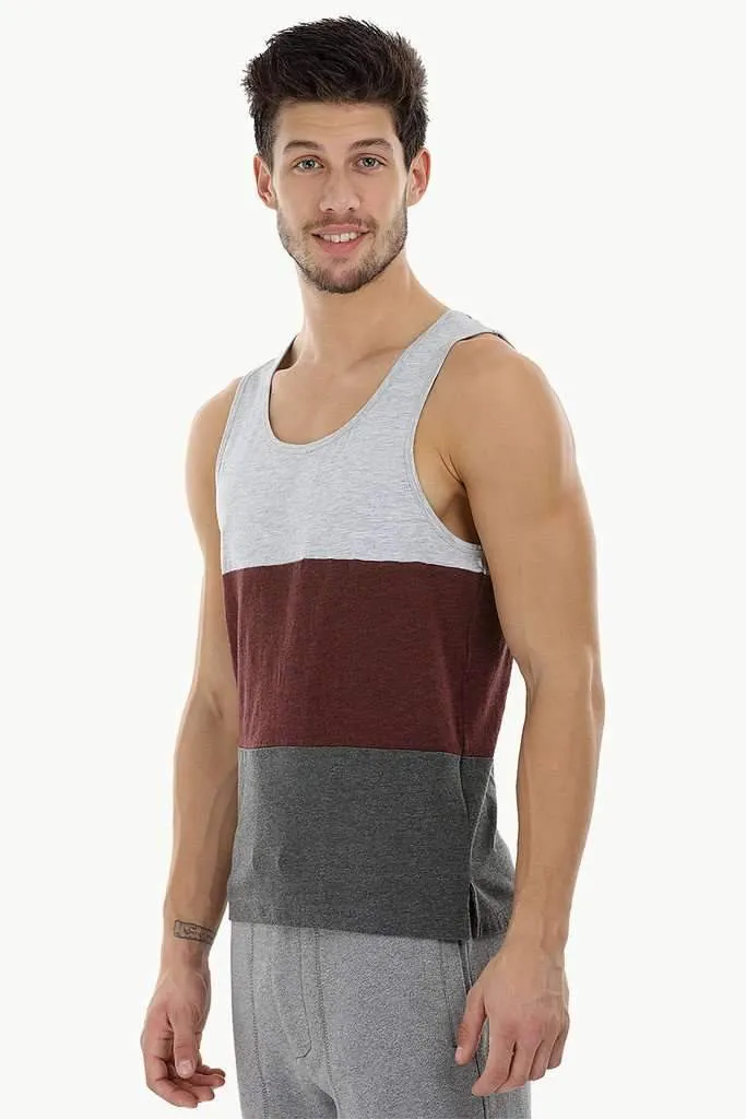 Casual Color-Block Beach Tank