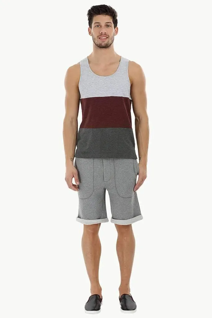 Casual Color-Block Beach Tank
