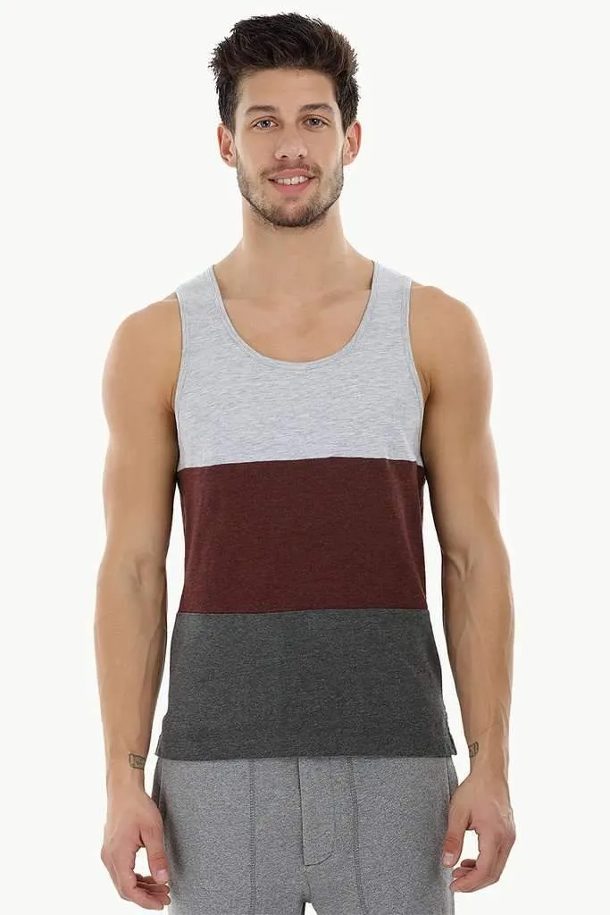 Casual Color-Block Beach Tank
