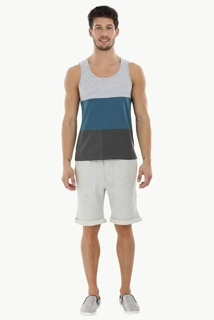 Casual Color-Block Beach Tank