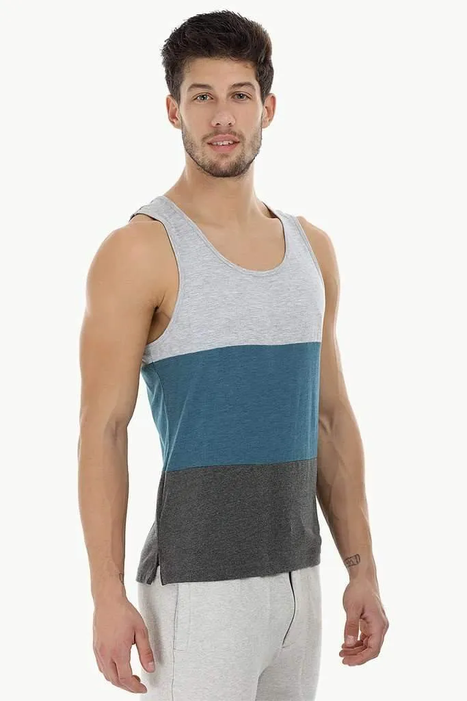 Casual Color-Block Beach Tank