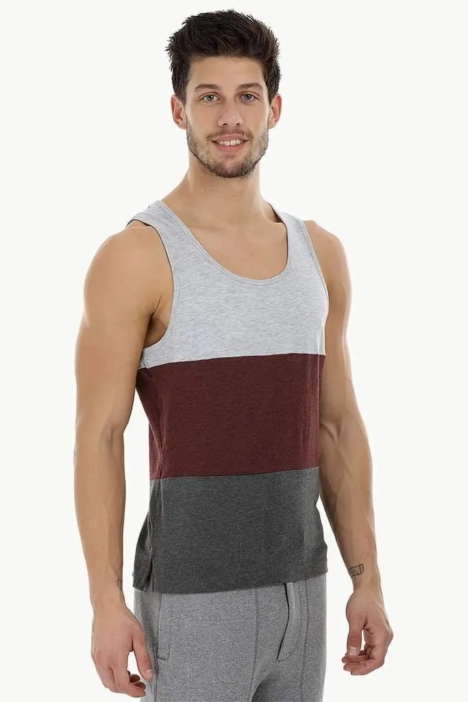 Casual Color-Block Beach Tank