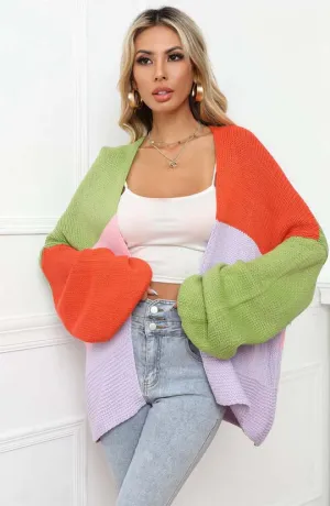 Casual Weekends Color Block Cardigan