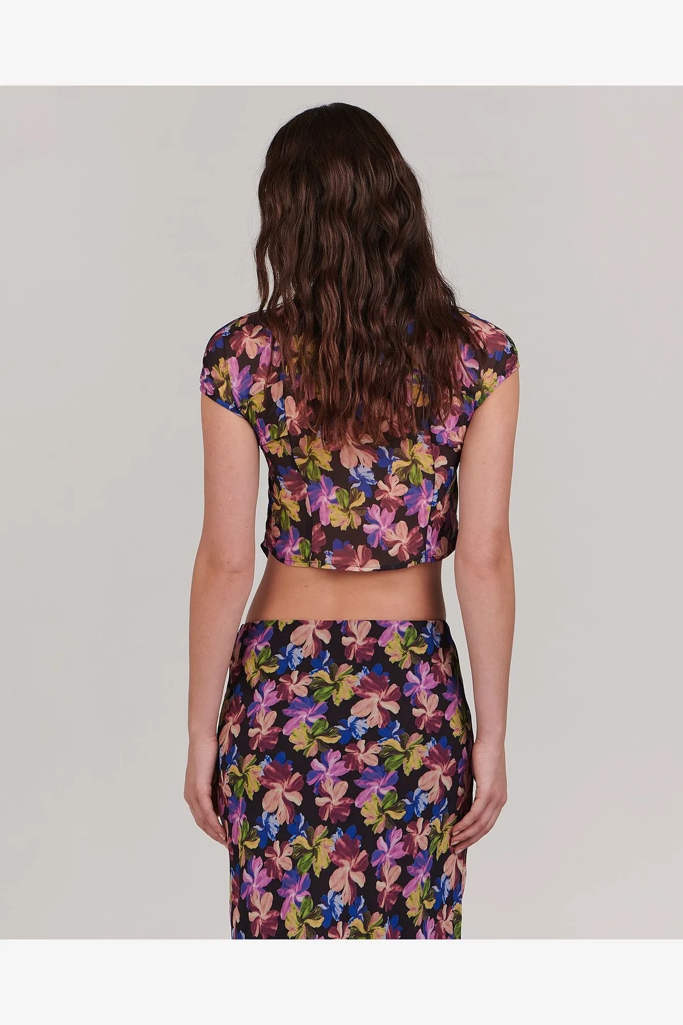 CHARLIE HOLIDAY DOMINIQUE TOP - MYSTIC FLORAL