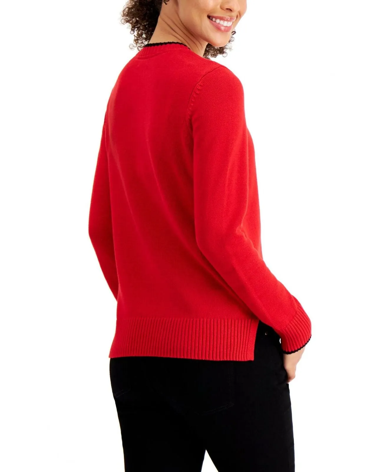 Charter Club Women's Petite Scottie Dog Sweater