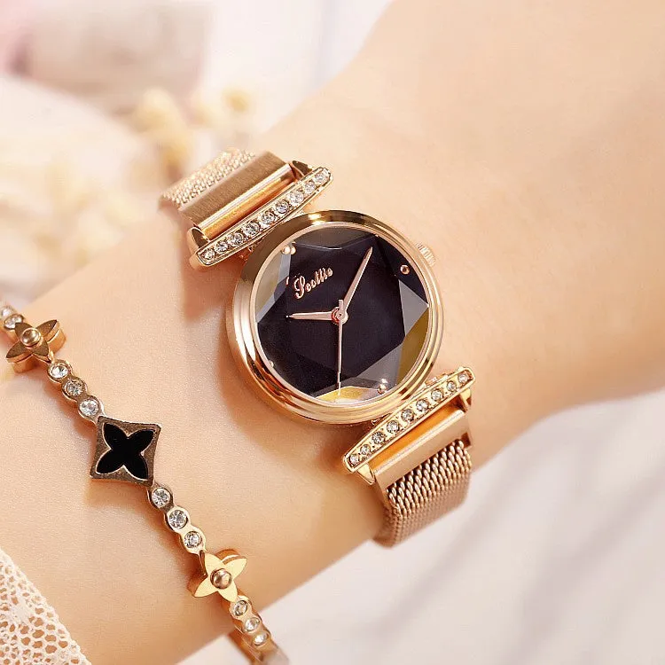 Chic Rhinestone Quartz Women's Watch