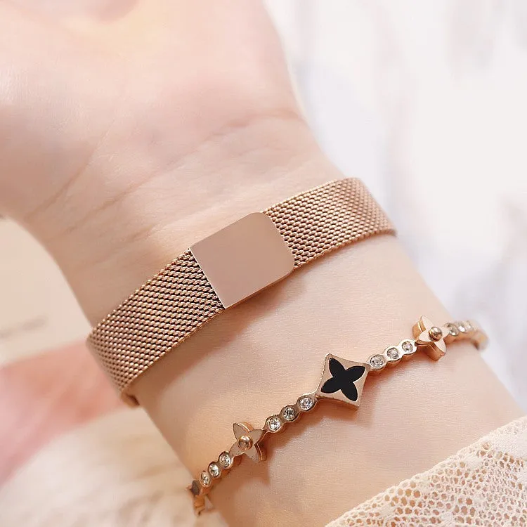 Chic Rhinestone Quartz Women's Watch