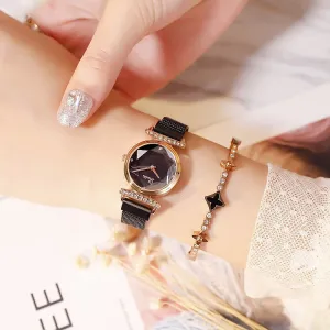 Chic Rhinestone Quartz Women's Watch