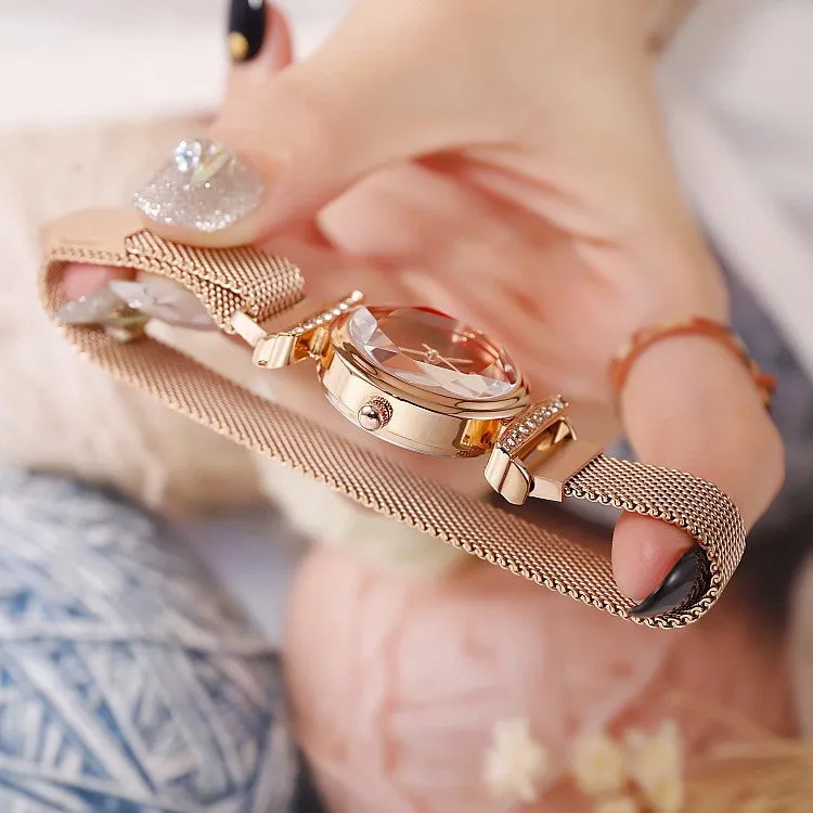 Chic Rhinestone Quartz Women's Watch