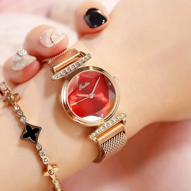 Chic Rhinestone Quartz Women's Watch