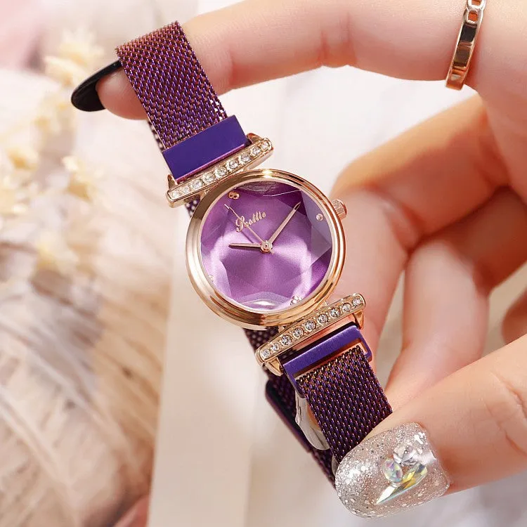 Chic Rhinestone Quartz Women's Watch