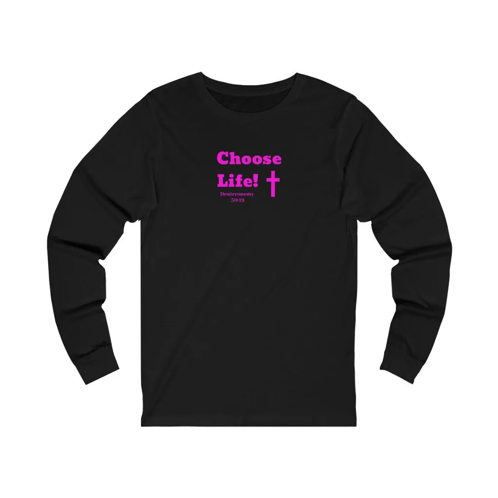 Choose Life 2.0 Women Unisex Jersey Long Sleeve Tee