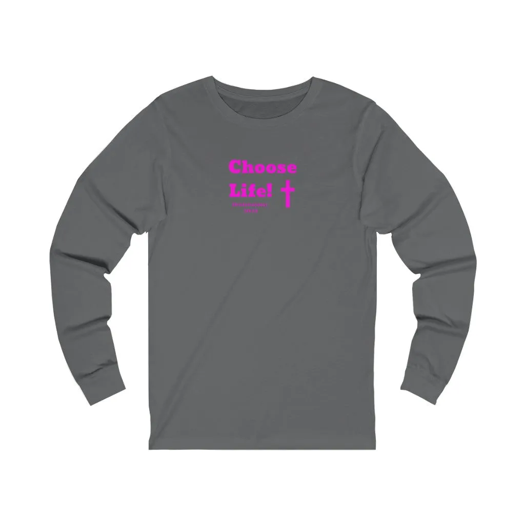 Choose Life 2.0 Women Unisex Jersey Long Sleeve Tee