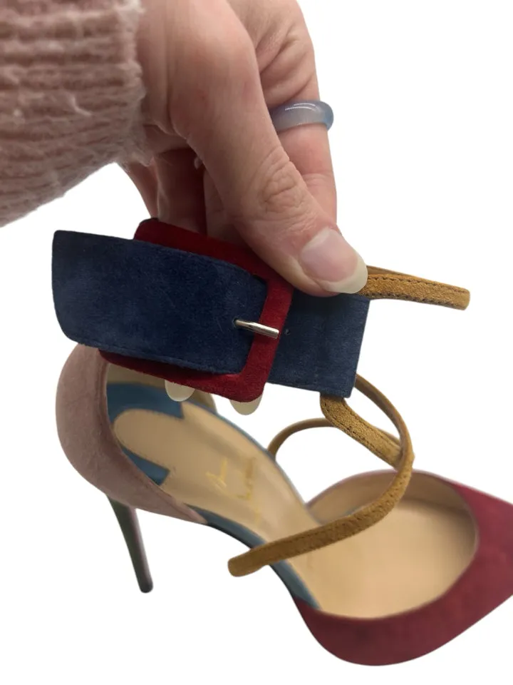 Christian Louboutin Suede Color Block Women's Shoes size 37 = US 7