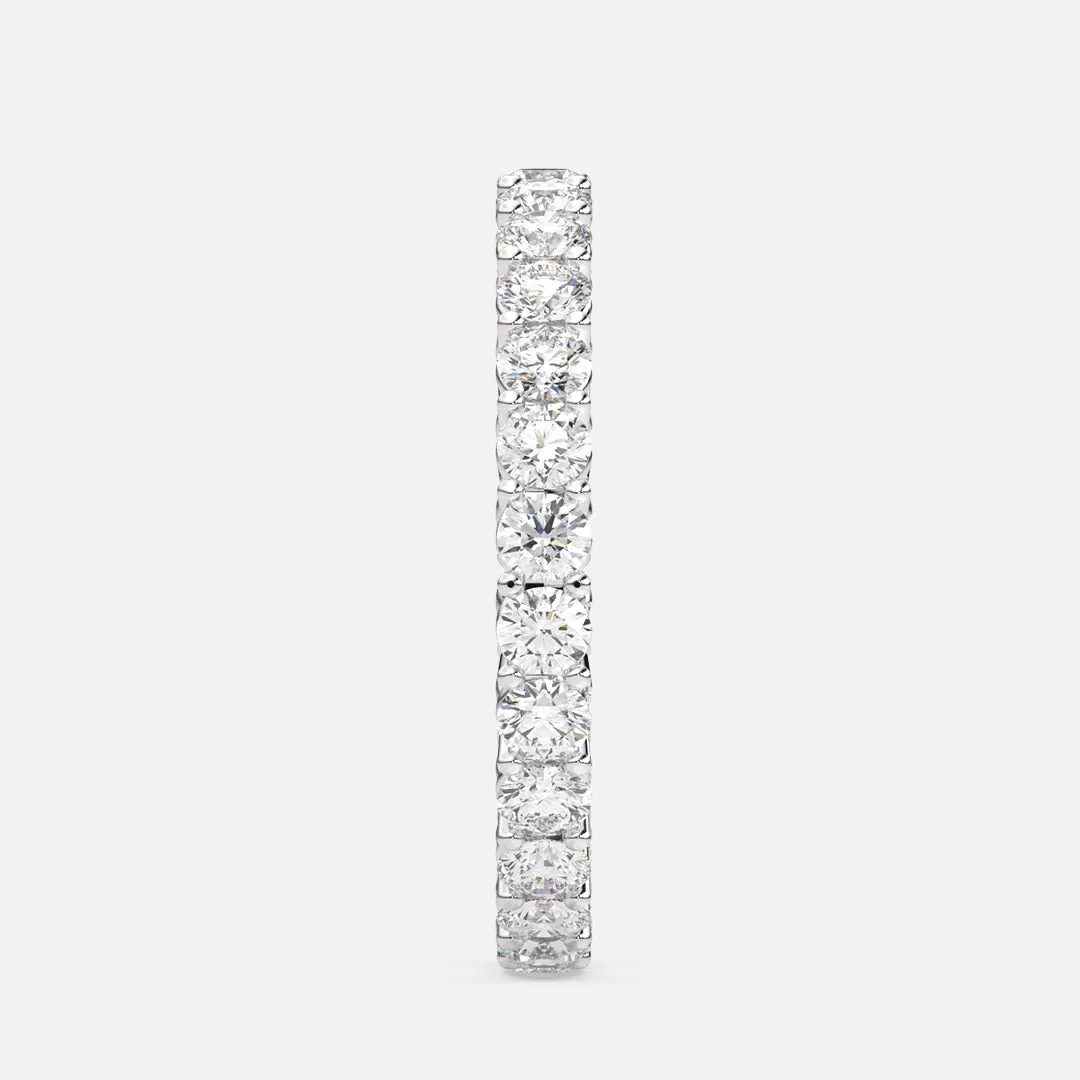Classic 2.3mm Shared Prong Pavé Eternity Band