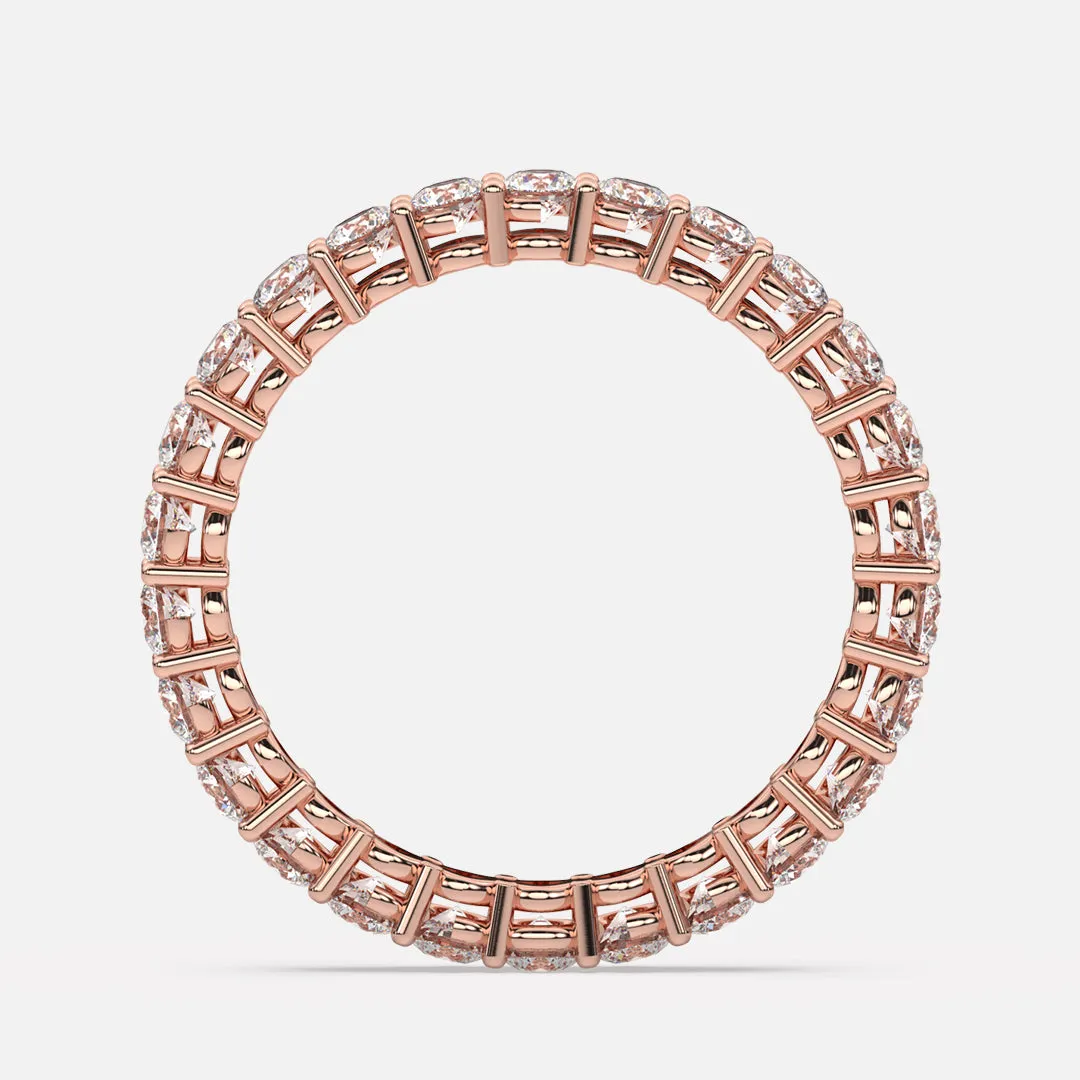 Classic 2.3mm Shared Prong Pavé Eternity Band