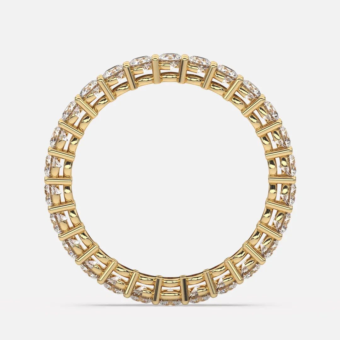 Classic 2.3mm Shared Prong Pavé Eternity Band
