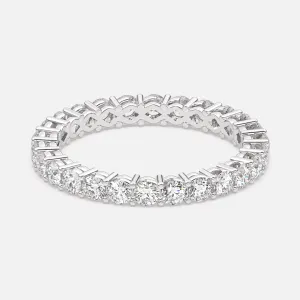 Classic 2.3mm Shared Prong Pavé Eternity Band