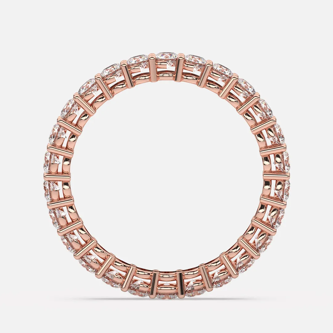 Classic 2.3mm Shared Prong Pavé Eternity Band