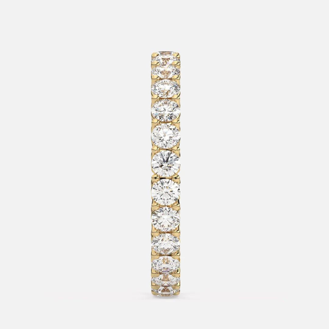 Classic 2.3mm Shared Prong Pavé Eternity Band