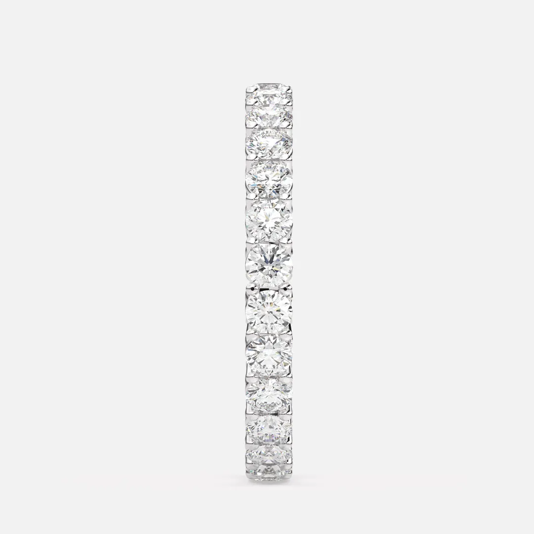 Classic 2.3mm Shared Prong Pavé Eternity Band
