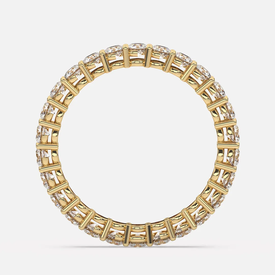 Classic 2.3mm Shared Prong Pavé Eternity Band
