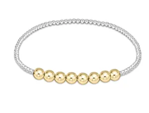 Classic Beaded Bliss 2.5mm Bead Bracelet - 5mm - Mixed Metal