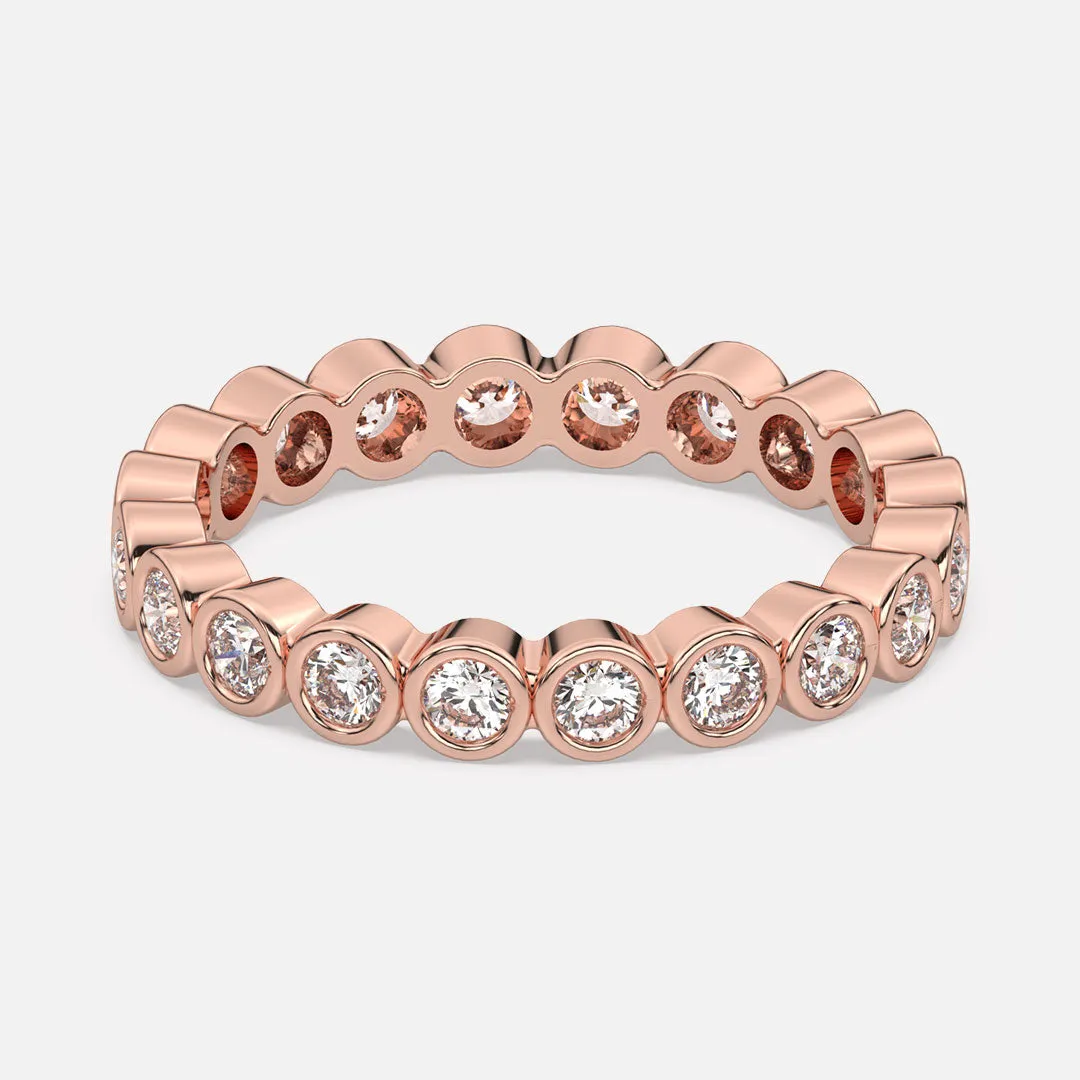 Classic Bezel Set Eternity Band