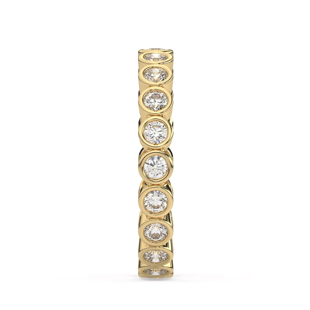 Classic Bezel Set Eternity Band