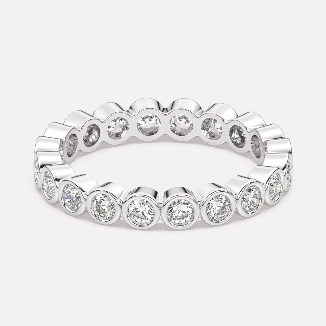 Classic Bezel Set Eternity Band