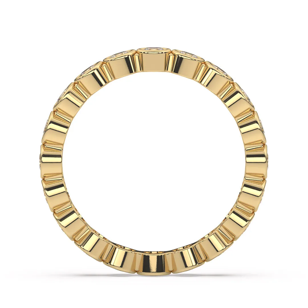 Classic Bezel Set Eternity Band