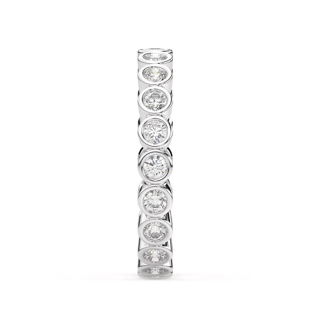 Classic Bezel Set Eternity Band