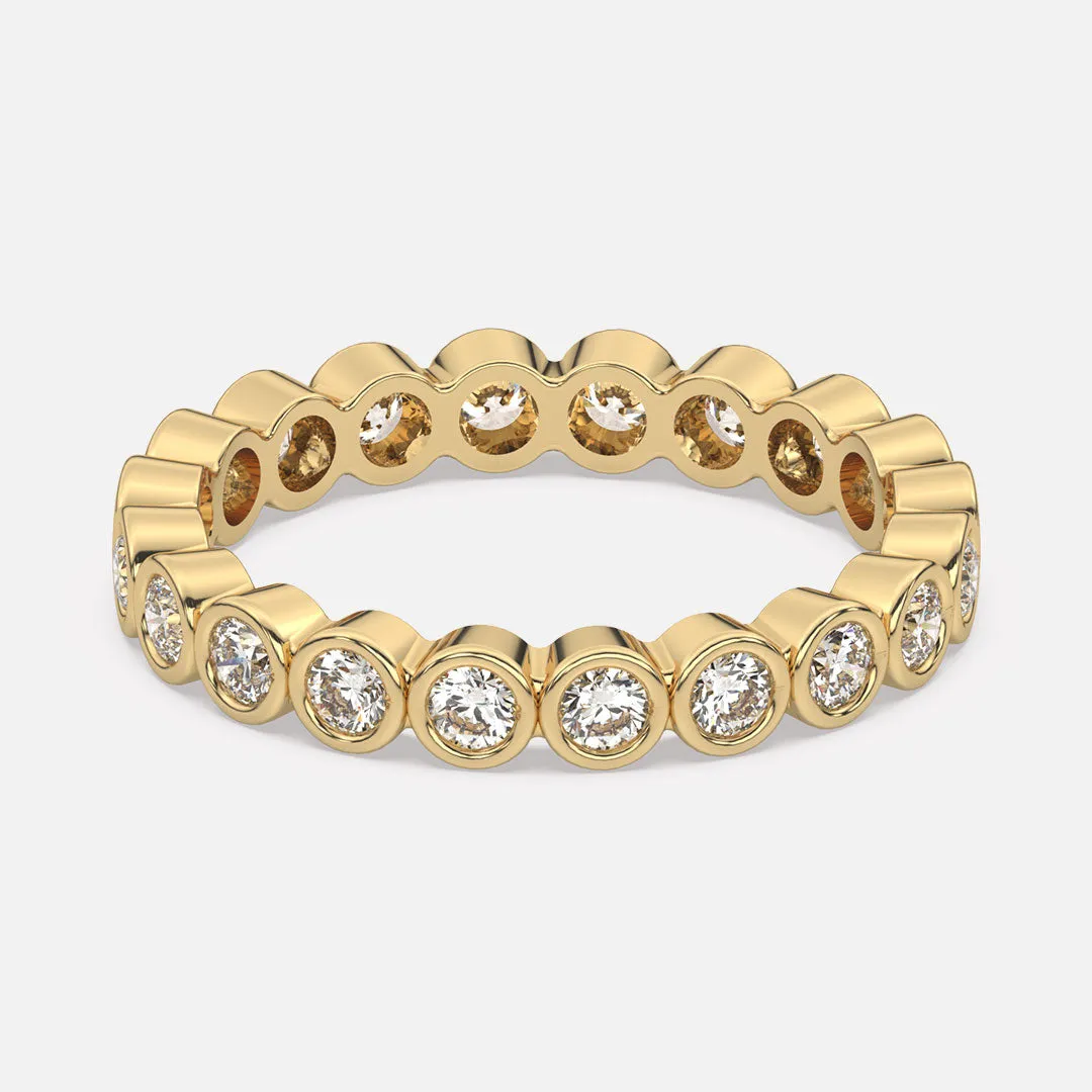 Classic Bezel Set Eternity Band