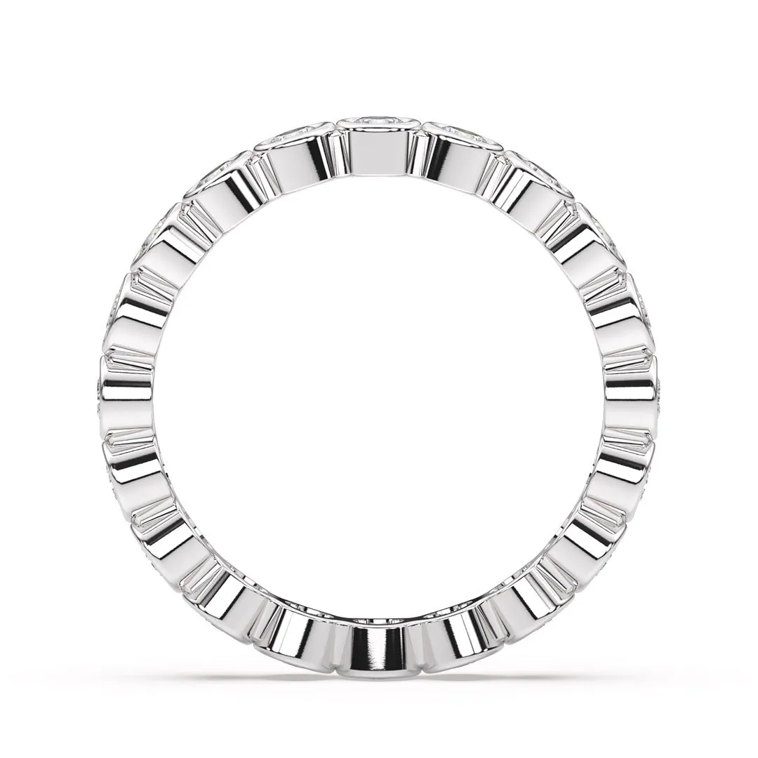 Classic Bezel Set Eternity Band