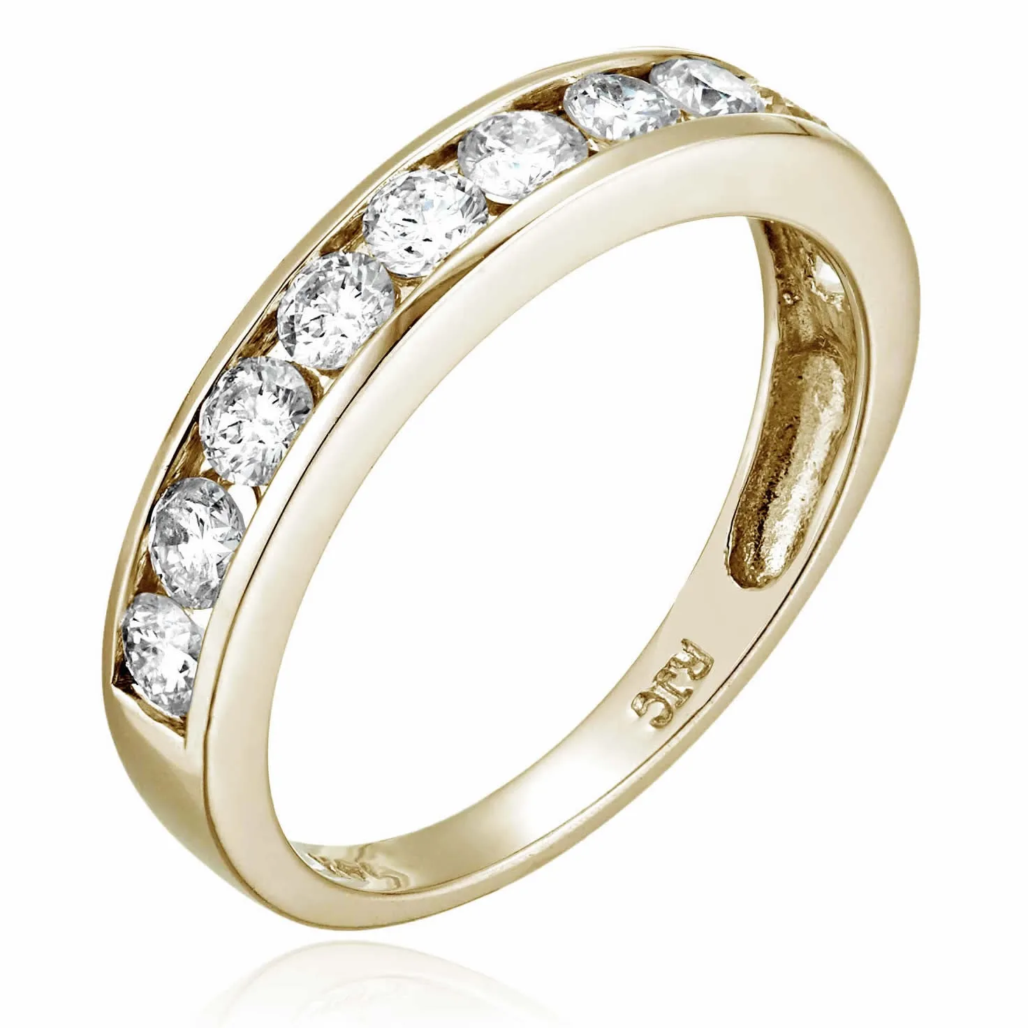 Classic Diamond Channel Wedding Band
