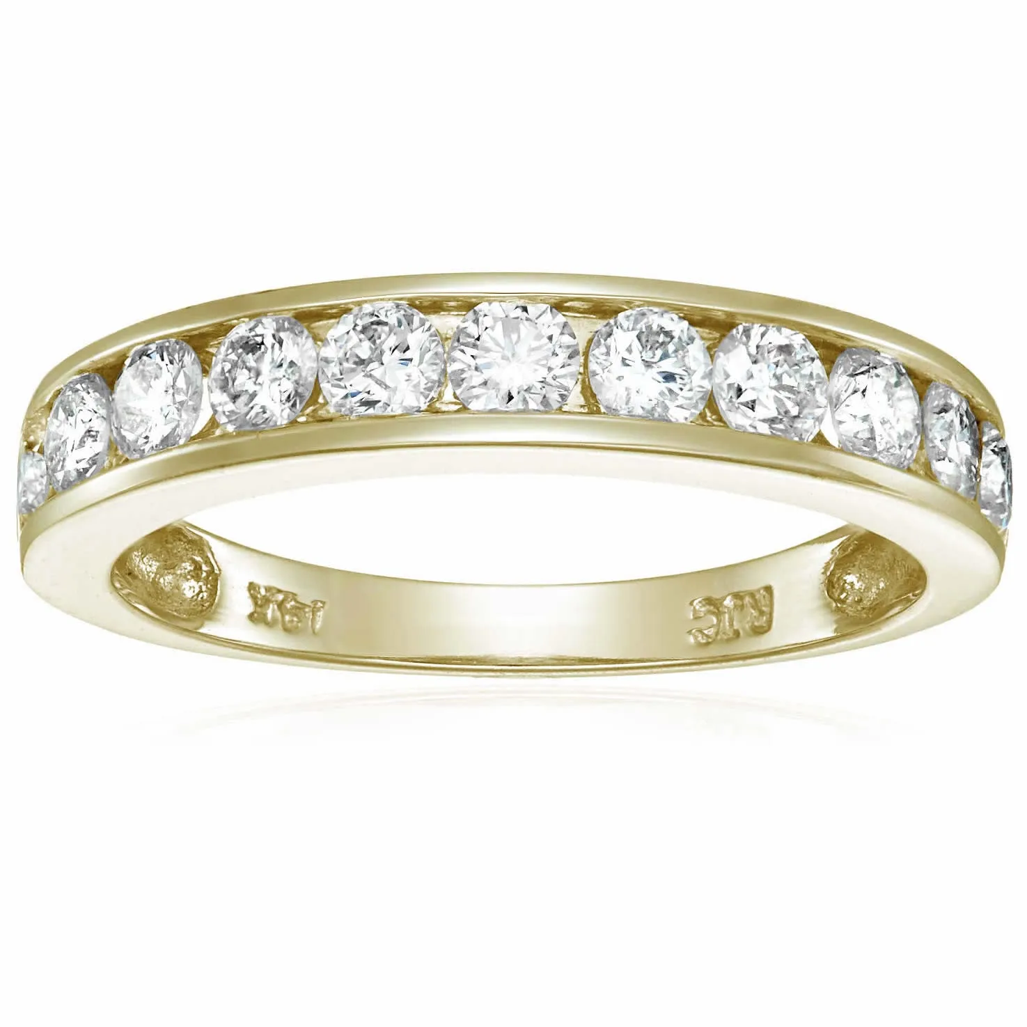 Classic Diamond Channel Wedding Band