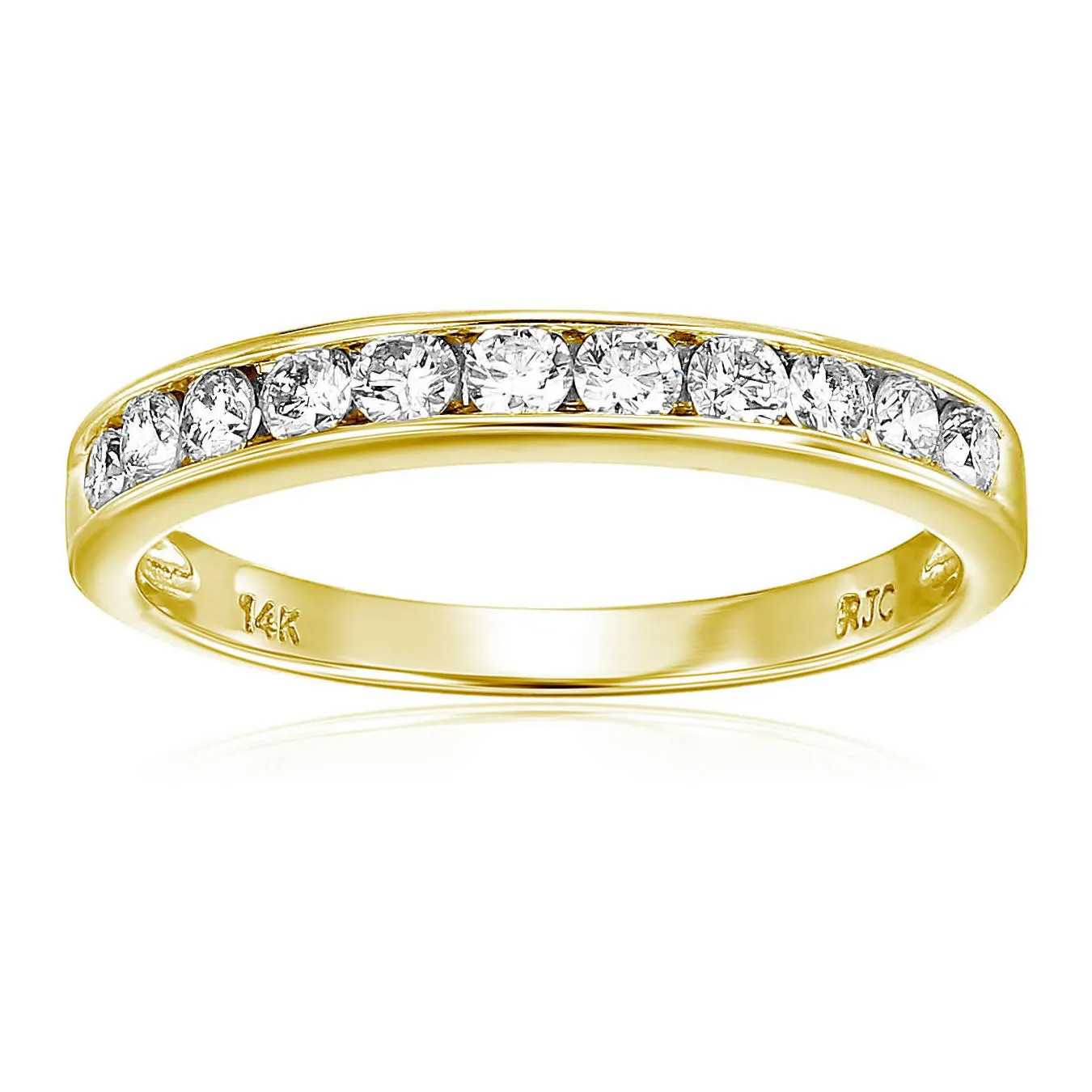 Classic Diamond Channel Wedding Band