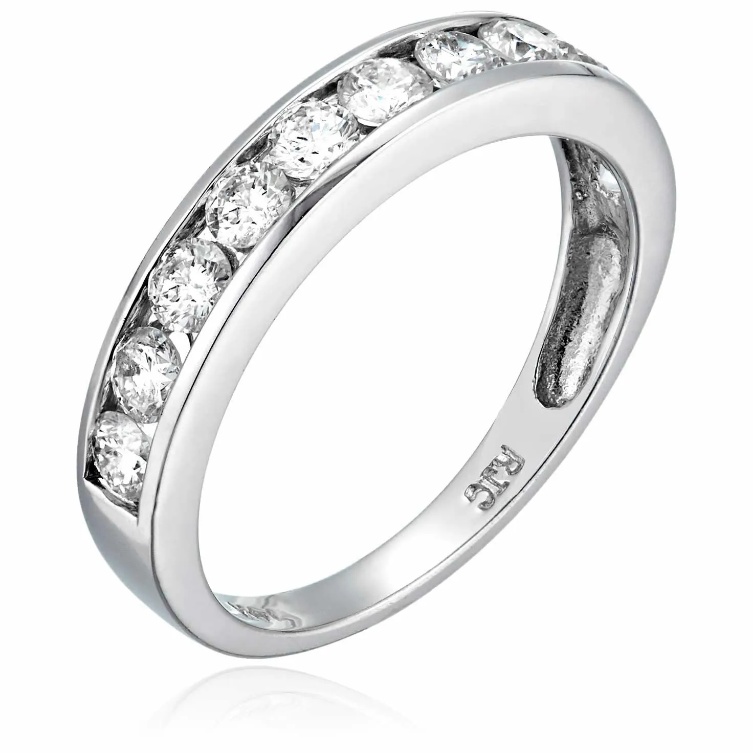 Classic Diamond Channel Wedding Band