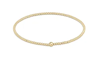 Classic Gold 2mm Bead Bangle