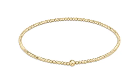 Classic Gold 2mm Bead Bangle