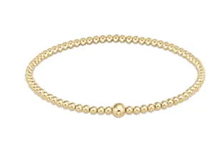Classic Gold 3mm Bead Bangle