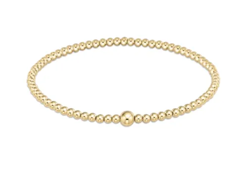 Classic Gold 3mm Bead Bangle