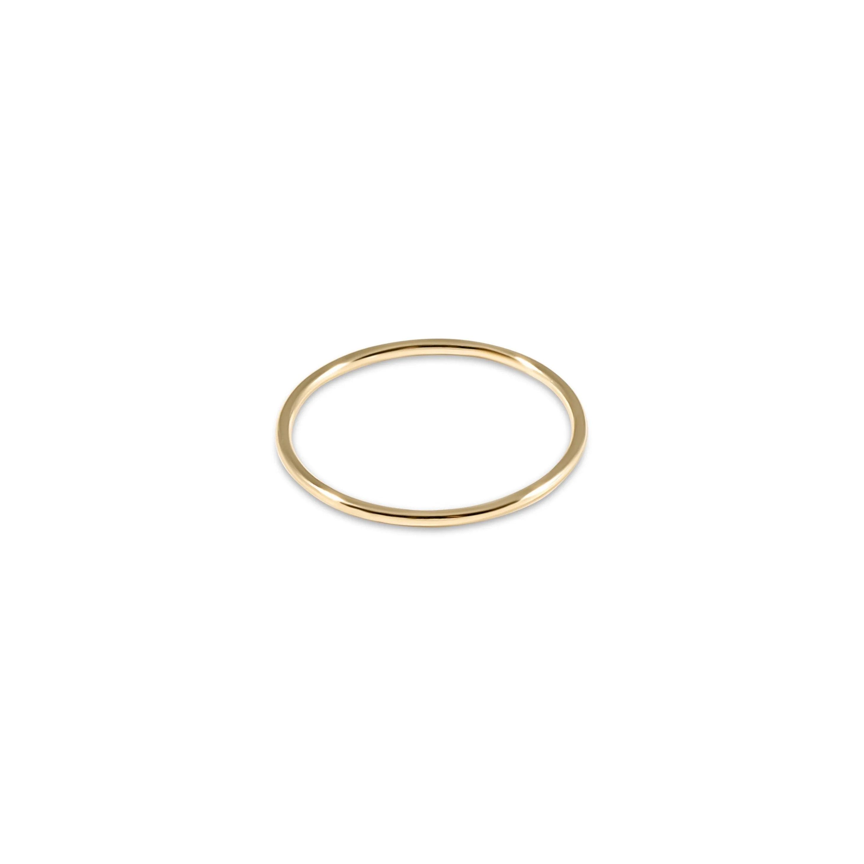 Classic Gold Thin Band Ring - Size 6