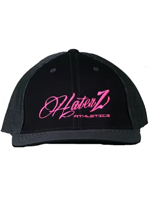 Classic Haterz Hat (Black, Charcoal/Pink)