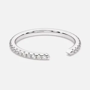 Classic Open Pavé Band