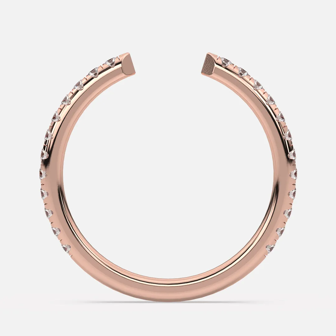 Classic Open Pavé Band