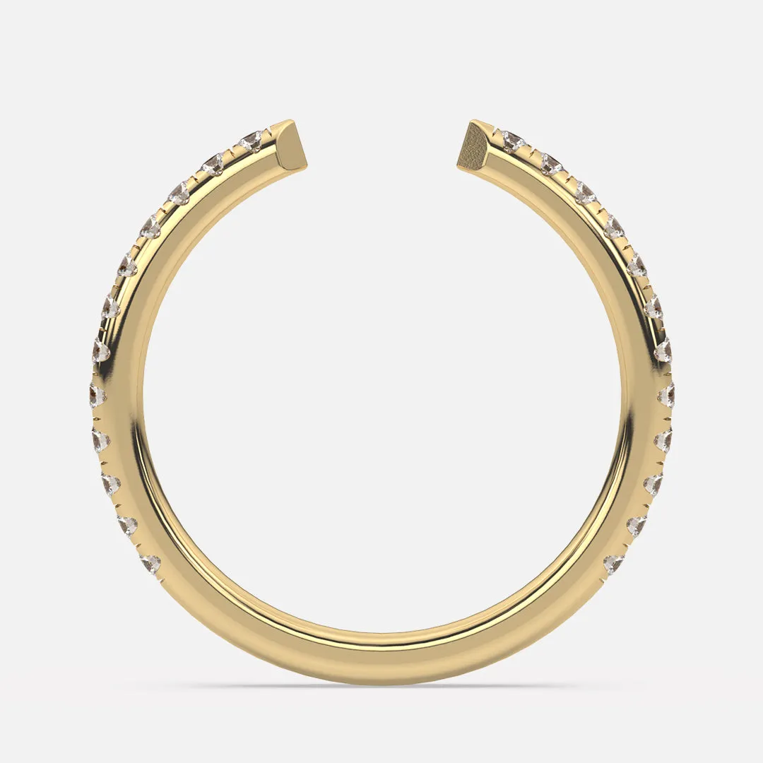 Classic Open Pavé Band