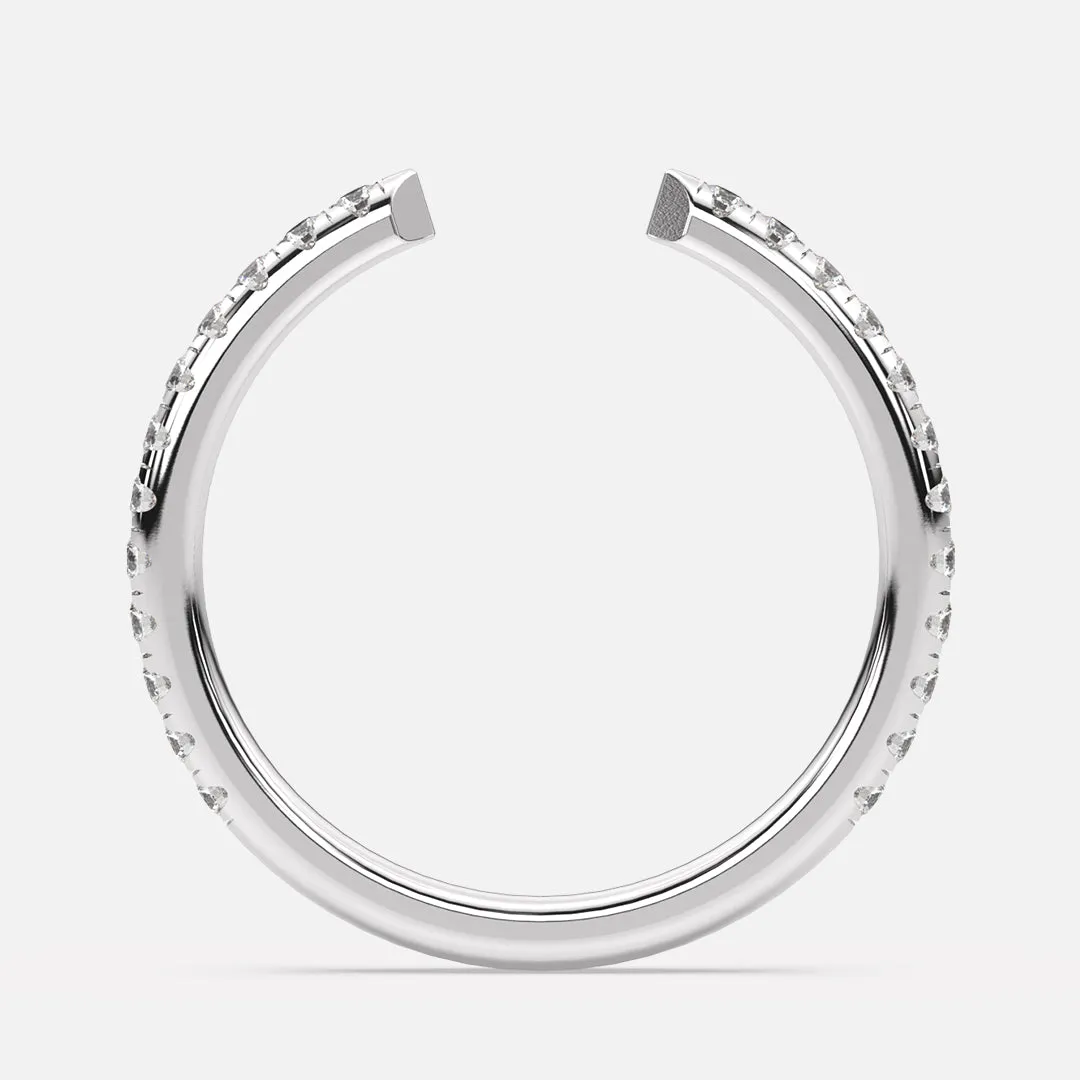 Classic Open Pavé Band
