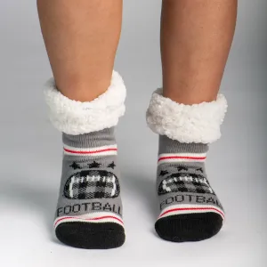 Classic Slipper Socks | Football Grey