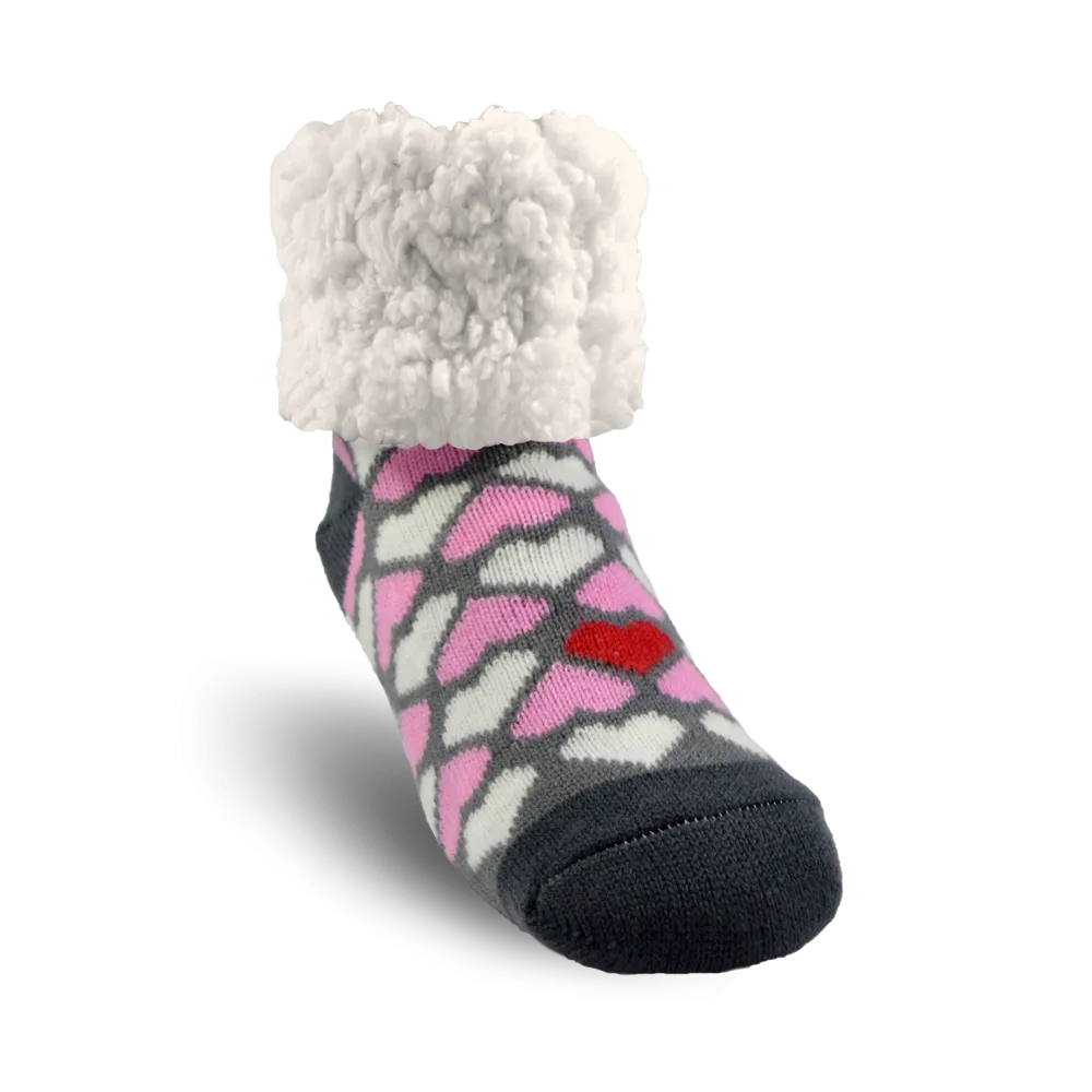 Classic Slipper Socks | Heart Valentine
